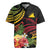 Personalised Tokelau Tropical Flowers Rugby Jersey Reggae Polynesian Art Vibe