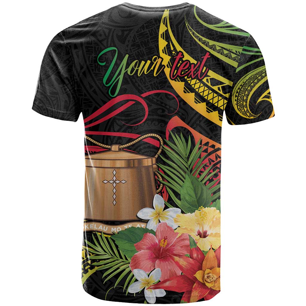 Personalised Tokelau Tropical Flowers T Shirt Reggae Polynesian Art Vibe LT9 - Polynesian Pride