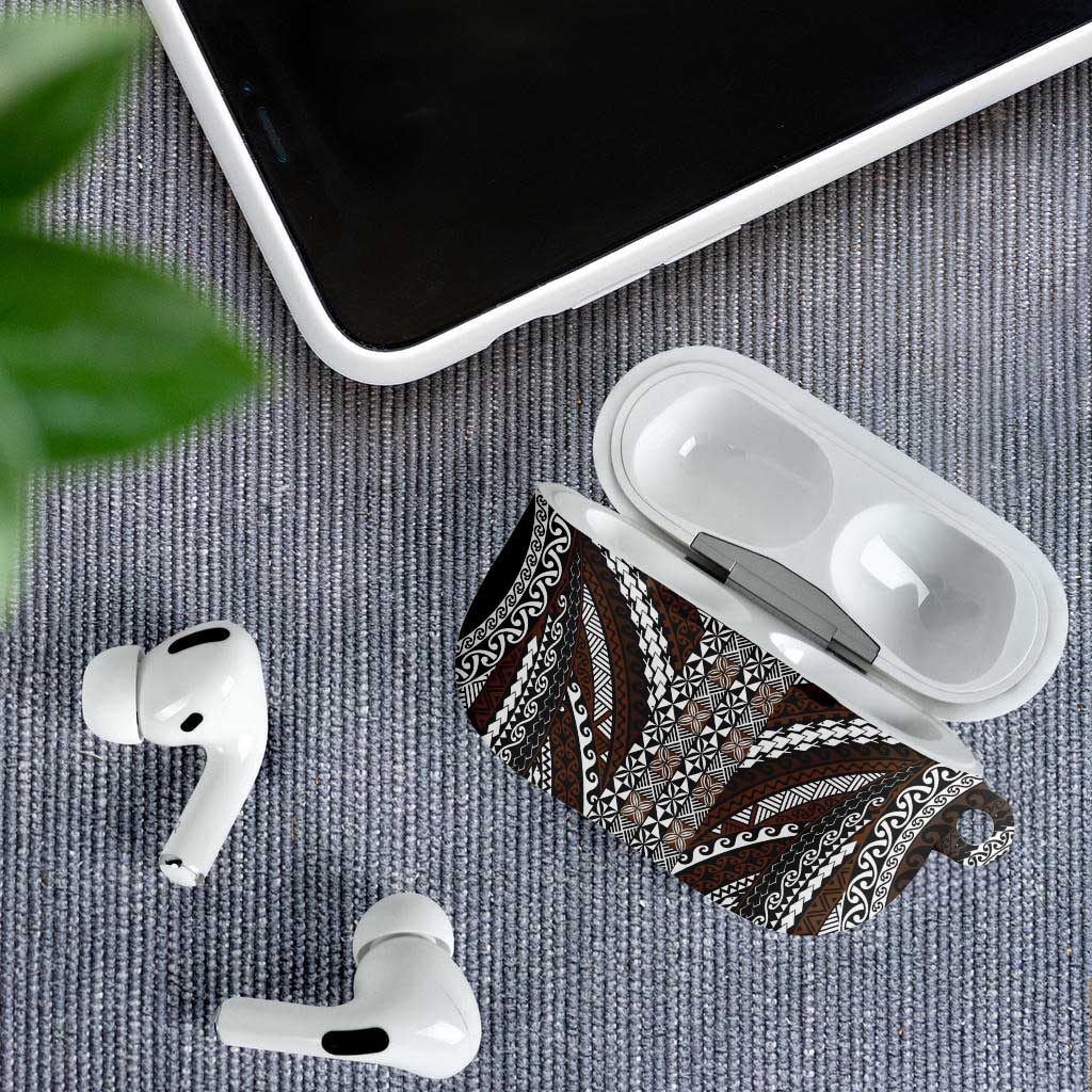 Brown Tongan Polynesian Tribal AirPods Case LT9 - Polynesian Pride