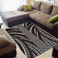 Brown Tongan Polynesian Tribal Area Rug LT9 - Polynesian Pride