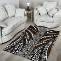 Brown Tongan Polynesian Tribal Area Rug LT9 - Polynesian Pride