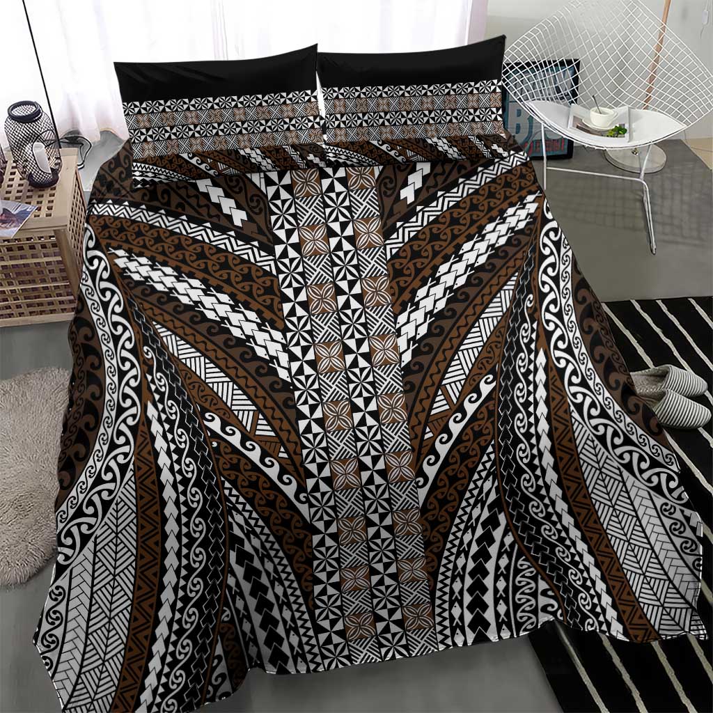 Brown Tongan Polynesian Tribal Bedding Set LT9 - Polynesian Pride