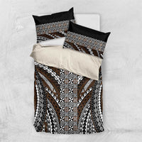 Brown Tongan Polynesian Tribal Bedding Set LT9 US Twin 172cm x 218cm Brown - Polynesian Pride