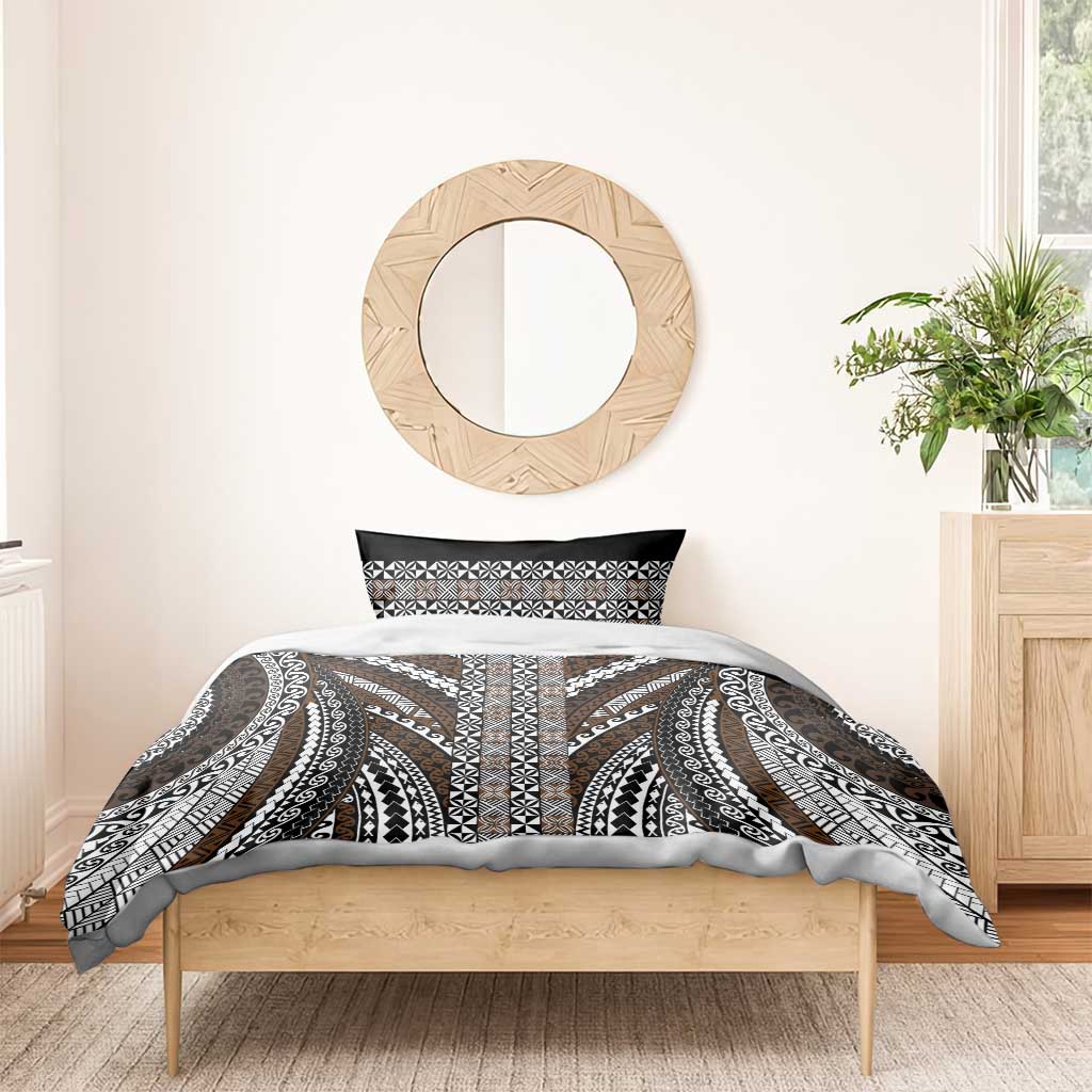 Brown Tongan Polynesian Tribal Bedding Set LT9 - Polynesian Pride
