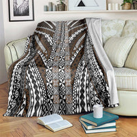 Brown Tongan Polynesian Tribal Blanket LT9 Brown - Polynesian Pride