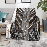 Brown Tongan Polynesian Tribal Blanket LT9 - Polynesian Pride