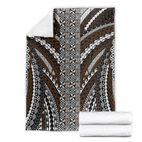 Brown Tongan Polynesian Tribal Blanket LT9 - Polynesian Pride