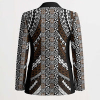 Brown Tongan Polynesian Tribal Blazer LT9 - Polynesian Pride