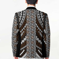 Brown Tongan Polynesian Tribal Blazer LT9 - Polynesian Pride