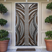 Brown Tongan Polynesian Tribal Door Cover LT9 Brown - Polynesian Pride
