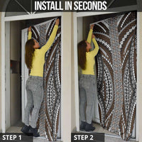 Brown Tongan Polynesian Tribal Door Cover LT9 - Polynesian Pride