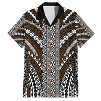 Brown Tongan Polynesian Tribal Hawaiian Shirt LT9 Brown - Polynesian Pride