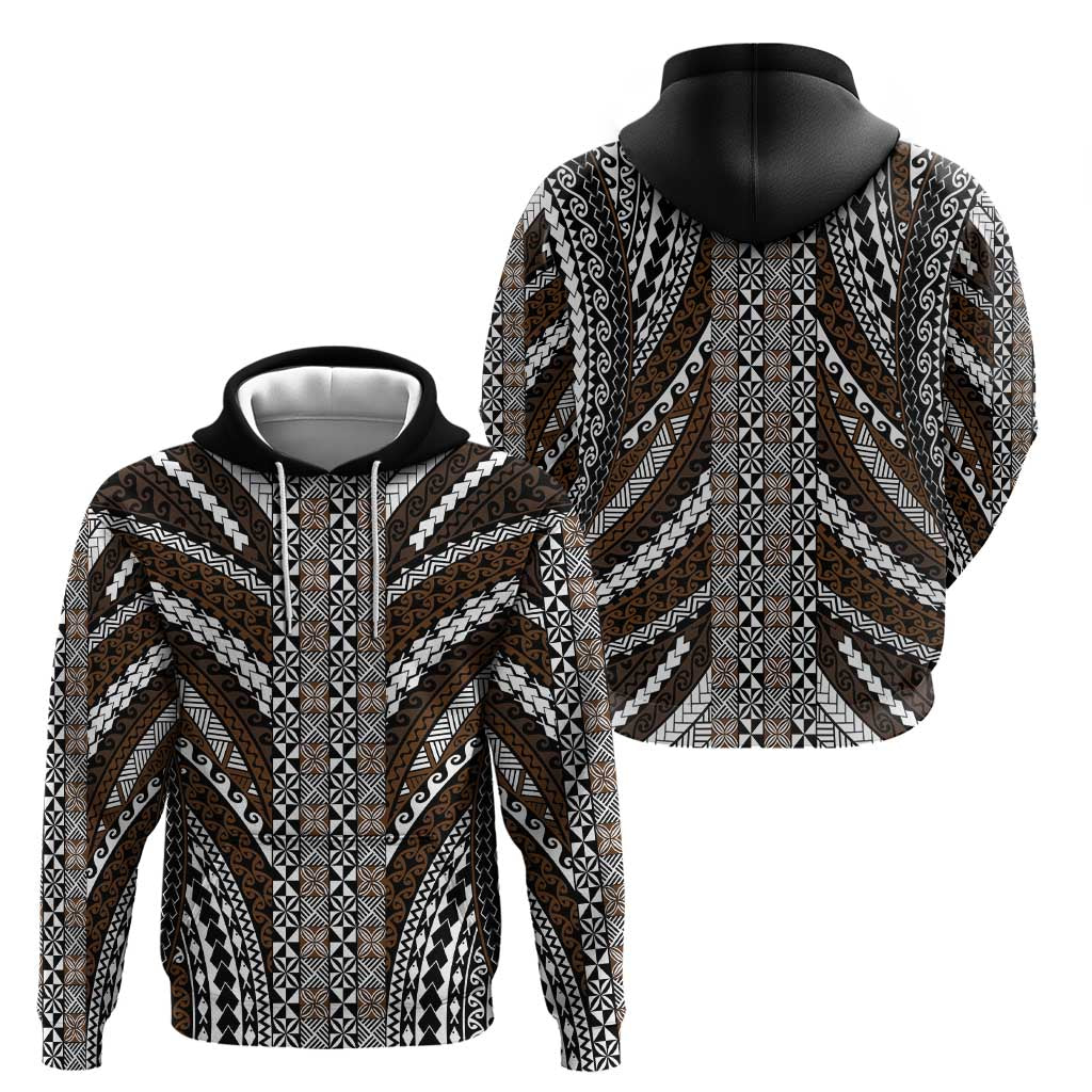 Brown Tongan Polynesian Tribal Hoodie LT9 - Polynesian Pride