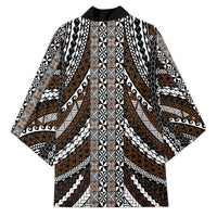 Brown Tongan Polynesian Tribal Kimono LT9 - Polynesian Pride