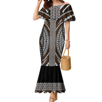 Brown Tongan Polynesian Tribal Mermaid Dress LT9 Women Brown - Polynesian Pride