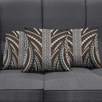 Brown Tongan Polynesian Tribal Pillow Cover LT9 - Polynesian Pride
