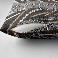 Brown Tongan Polynesian Tribal Pillow Cover LT9 - Polynesian Pride