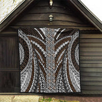 Brown Tongan Polynesian Tribal Quilt LT9 - Polynesian Pride
