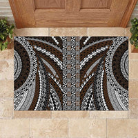 Brown Tongan Polynesian Tribal Rubber Doormat LT9 Brown - Polynesian Pride