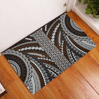 Brown Tongan Polynesian Tribal Rubber Doormat LT9 - Polynesian Pride