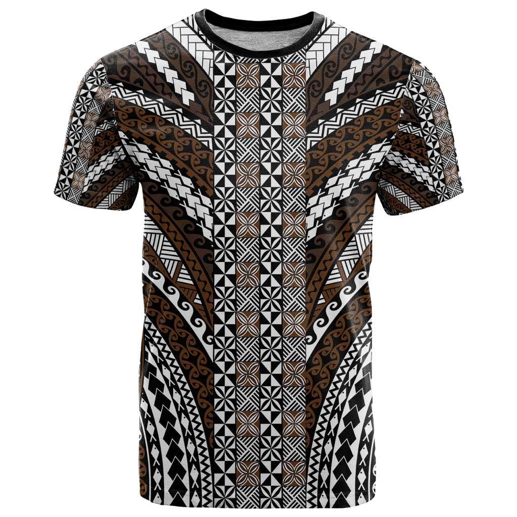 Brown Tongan Polynesian Tribal T Shirt LT9 Brown - Polynesian Pride