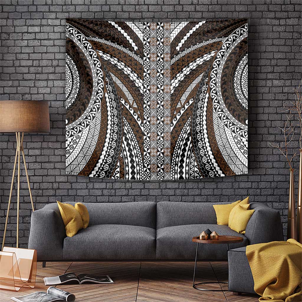 Brown Tongan Polynesian Tribal Tapestry LT9 Brown - Polynesian Pride