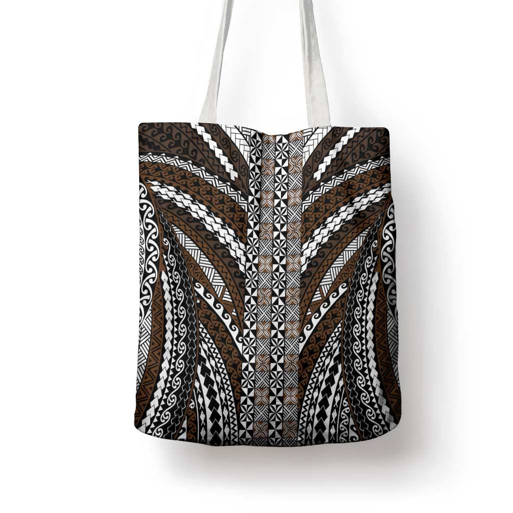 Brown Tongan Polynesian Tribal Tote Bag LT9 - Polynesian Pride