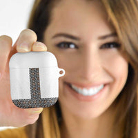 Light Gray Tongan Polynesian Tribal AirPods Case LT9 White - Polynesian Pride