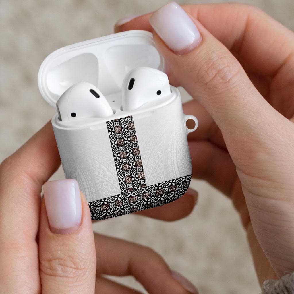 Light Gray Tongan Polynesian Tribal AirPods Case LT9 - Polynesian Pride