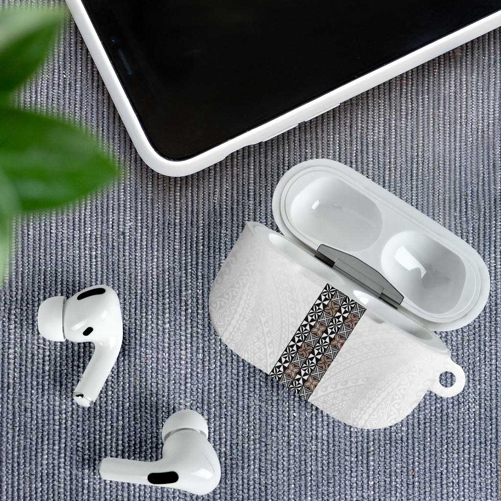 Light Gray Tongan Polynesian Tribal AirPods Case LT9 - Polynesian Pride