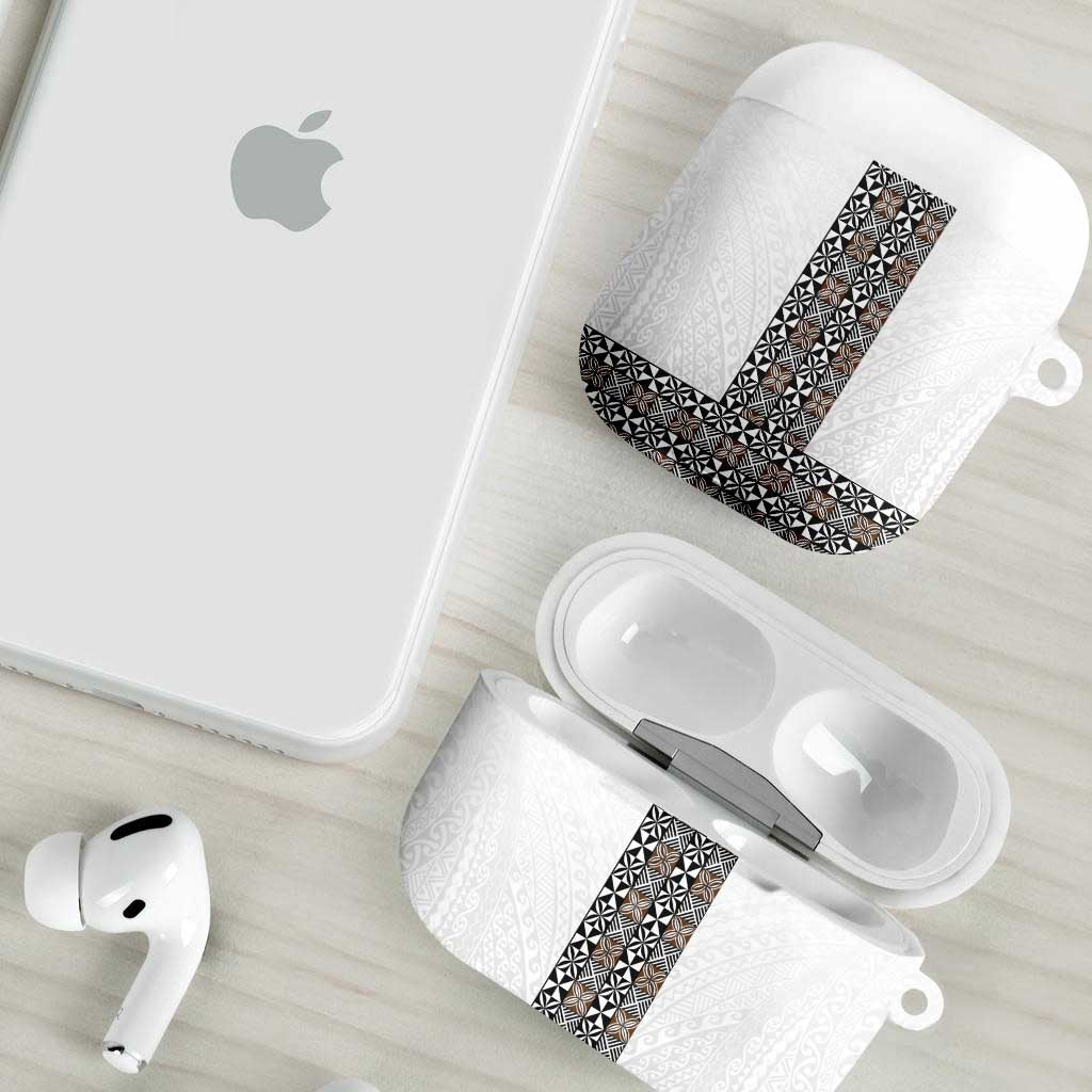 Light Gray Tongan Polynesian Tribal AirPods Case LT9 - Polynesian Pride