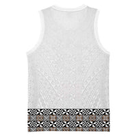 Light Gray Tongan Polynesian Tribal Basketball Jersey LT9 - Polynesian Pride