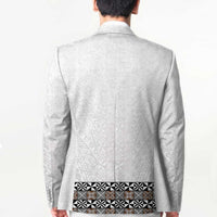 Light Gray Tongan Polynesian Tribal Blazer LT9 - Polynesian Pride