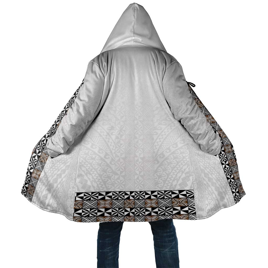 Light Gray Tongan Polynesian Tribal Cloak LT9 Unisex White - Polynesian Pride