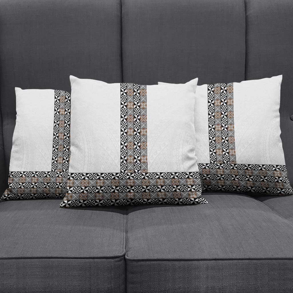 Light Gray Tongan Polynesian Tribal Pillow Cover LT9 - Polynesian Pride