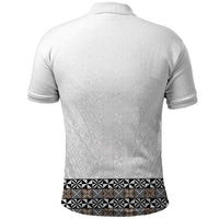 Light Gray Tongan Polynesian Tribal Polo Shirt LT9 - Polynesian Pride