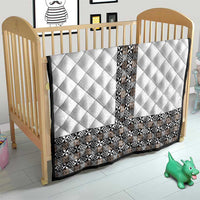 Light Gray Tongan Polynesian Tribal Quilt LT9 - Polynesian Pride