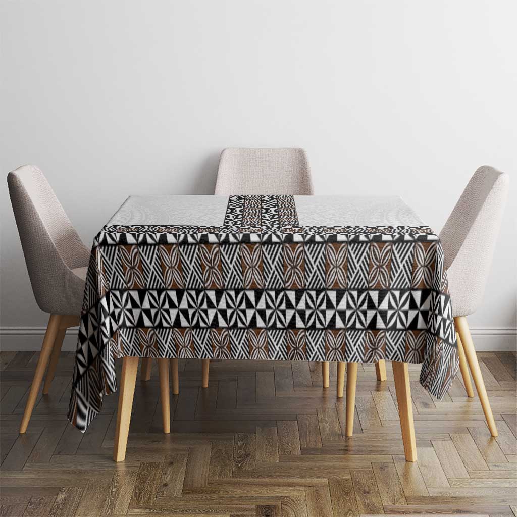 Light Gray Tongan Polynesian Tribal Tablecloth LT9 - Polynesian Pride
