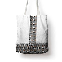 Light Gray Tongan Polynesian Tribal Tote Bag LT9 - Polynesian Pride
