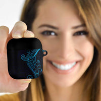 Black Blue Polynesian Tribal AirPods Case LT9 Blue - Polynesian Pride