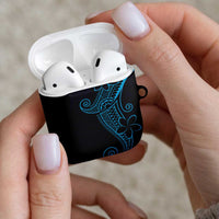 Black Blue Polynesian Tribal AirPods Case LT9 - Polynesian Pride