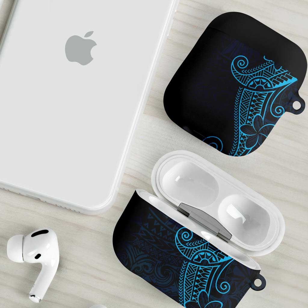Black Blue Polynesian Tribal AirPods Case LT9 - Polynesian Pride