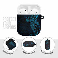 Black Blue Polynesian Tribal AirPods Case LT9 - Polynesian Pride