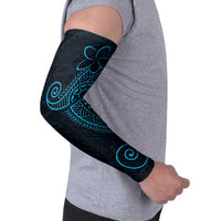 Black Blue Polynesian Tribal Arm Sleeves LT9 - Polynesian Pride