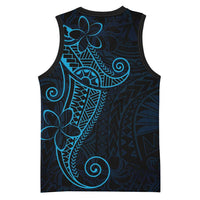 Black Blue Polynesian Tribal Basketball Jersey LT9 - Polynesian Pride
