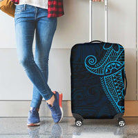 Black Blue Polynesian Tribal Luggage Cover LT9 - Polynesian Pride