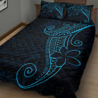 Black Blue Polynesian Tribal Quilt Bed Set LT9 - Polynesian Pride