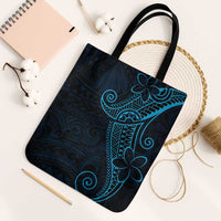 Black Blue Polynesian Tribal Tote Bag LT9 Black Strap One Size Blue - Polynesian Pride