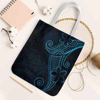 Black Blue Polynesian Tribal Tote Bag LT9 White Strap One Size Blue - Polynesian Pride