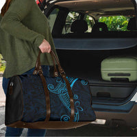 Black Blue Polynesian Tribal Travel Bag LT9 - Polynesian Pride